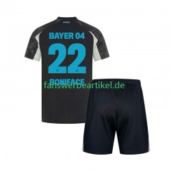 Victor Boniface 22 Trikot Bayer 04 Leverkusen Kinder Ausweich ausrüstung 2024-2025 Kurzarm