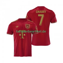 125th Anniversary Serge Gnabry 7 Trikot FC Bayern München Herren Heimausrüstung Rot 2024-2025 Kurzarm