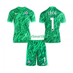 CECH 1 Torwart Trikot Chelsea Kinder Ausweich ausrüstung 2024-2025 Kurzarm