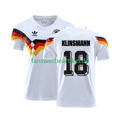 Klinsmann 18 Retro Trikot Deutschland Herren Heimausrüstung 1990 Kurzarm