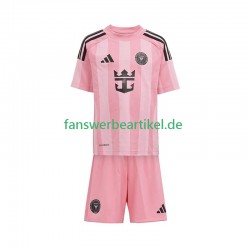 Trikot Inter Miami Kinder Heimausrüstung 2025 Kurzarm