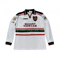 Beckham 7 Retro Trikot Manchester United Herren Auswärtsausrüstung 1998-1999 Langarm