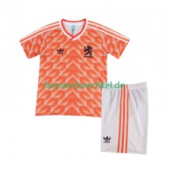 Retro 1988 Trikot Niederlande Kinder Heimausrüstung Kurzarm