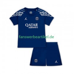 Trikot Paris Saint-Germain Kinder Viertes ausrüstung 2024-2025 Kurzarm