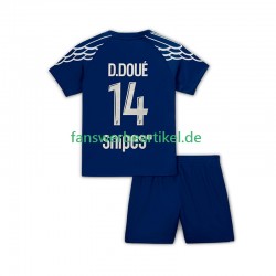Desire Doue 14 Trikot Paris Saint-Germain Kinder Viertes ausrüstung 2024-2025 Kurzarm