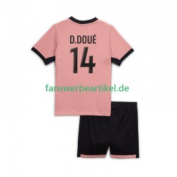 Desire Doue 14 Trikot Paris Saint-Germain Kinder Ausweich ausrüstung 2024-2025 Kurzarm