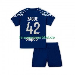 Zague 42 Trikot Paris Saint-Germain Kinder Viertes ausrüstung 2024-2025 Kurzarm