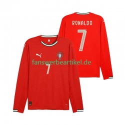 Cristiano Ronaldo 7 Trikot Portugal Herren Heimausrüstung 2025 Langarm