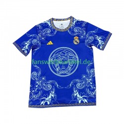 Versace Edition Trikot Real Madrid Herren Heimausrüstung Blau 2024-2025 Kurzarm