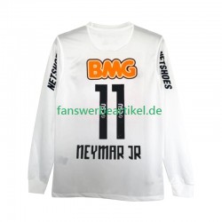 Santos Neymar JR 11 Retro -2012 Trikot Herren Heimausrüstung 2011 Langarm