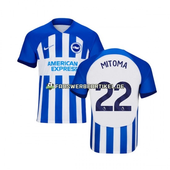 Mitoma 22 Trikot Brighton Hove Albion Herren Heimausrüstung 2023-2024 Kurzarm