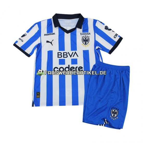 Trikot CF Monterrey Kinder Heimausrüstung 2023-2024 Kurzarm