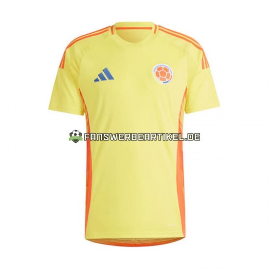 Copa America Trikot Kolumbien Herren Heimausrüstung 2024 Kurzarm