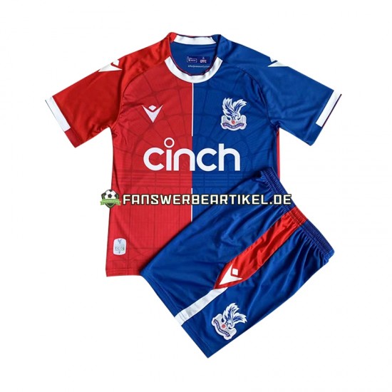 Trikot Crystal Palace Kinder Heimausrüstung 2023-2024 Kurzarm