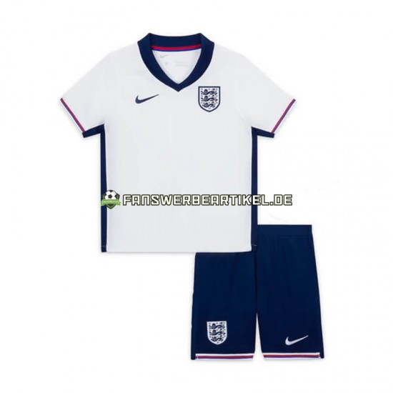 Trikot England Kinder Heimausrüstung Euro 2024 Kurzarm