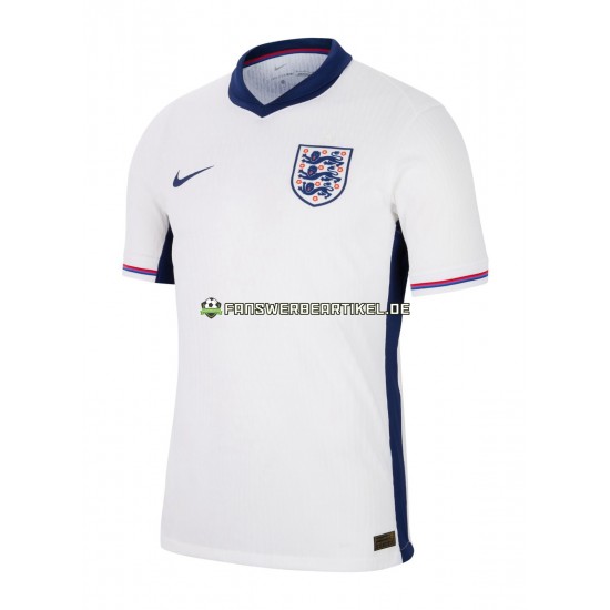 Trikot England Herren Heimausrüstung Weiß Euro 2024 Kurzarm