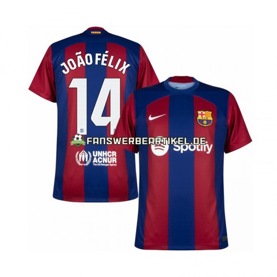 Joao Felix 14 Trikot FC Barcelona Herren Heimausrüstung 2023-2024 Kurzarm