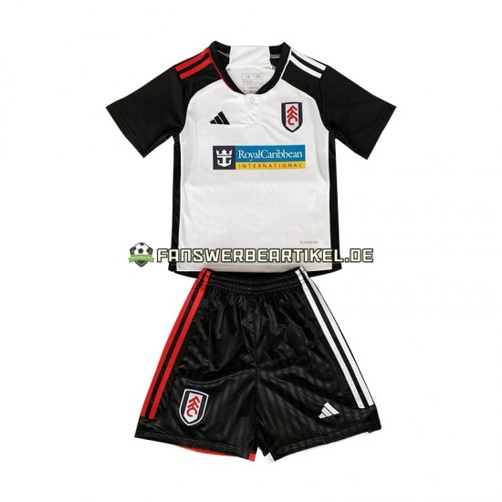 Trikot Fulham Kinder Heimausrüstung 2023-2024 Kurzarm