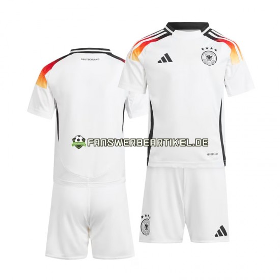 Trikot Deutschland Kinder Heimausrüstung Weiß Euro 2024 Kurzarm