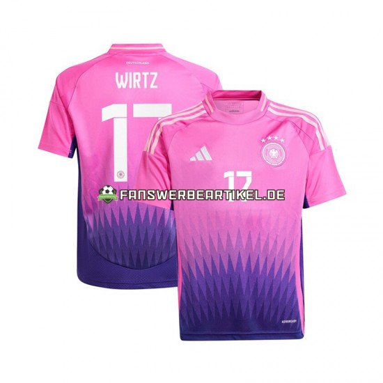 Florian Wirtz 17 Trikot Deutschland Herren Auswärtsausrüstung Euro 2024 Kurzarm