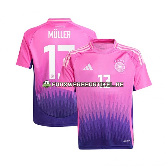 Thomas Muller 13 Trikot Deutschland Herren Auswärtsausrüstung Euro 2024 Kurzarm