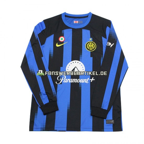 Trikot Inter Mailand Herren Heimausrüstung 2023-2024 Langarm