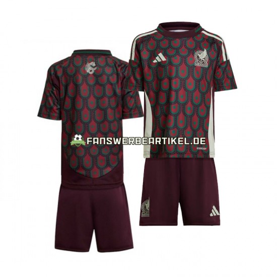 Copa America Trikot Mexiko Kinder Heimausrüstung 2024 Kurzarm