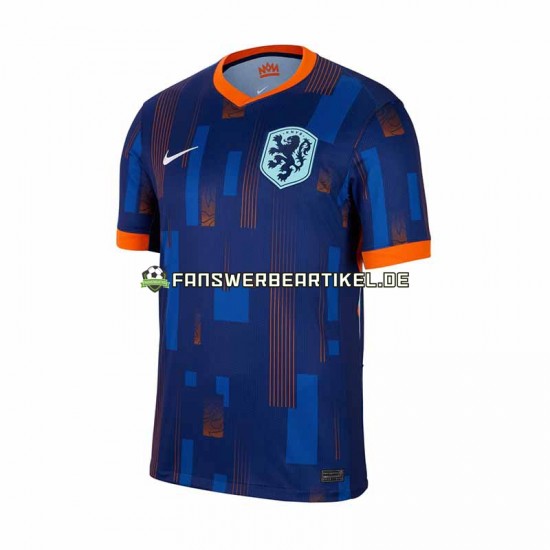 Trikot Niederlande Herren Auswärtsausrüstung Euro 2024 Kurzarm