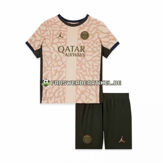 Trikot Paris Saint-Germain Kinder Viertes ausrüstung 2023-2024 Kurzarm