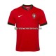 Trikot Portugal Herren Heimausrüstung Rot Euro 2024 Kurzarm