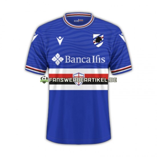 Trikot Sampdoria Genua Herren Heimausrüstung 2023-2024 Kurzarm