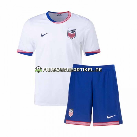 Trikot USA Kinder Heimausrüstung 2024 Kurzarm