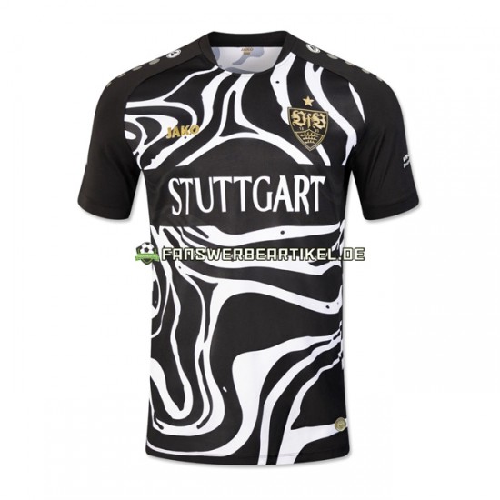 Special Trikot VfB Stuttgart Herren Heimausrüstung Schwarz 2023-2024 Kurzarm