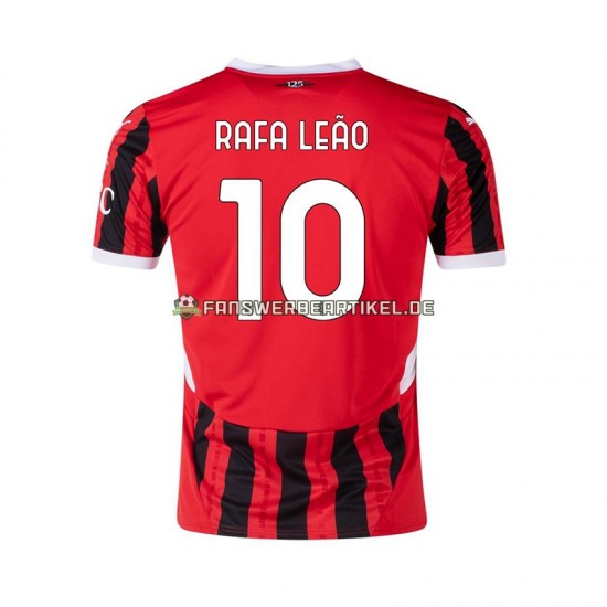 RAFA LEAO 10 Trikot AC Mailand Herren Heimausrüstung 2024-2025 Kurzarm