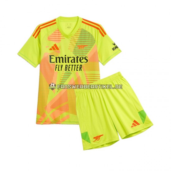 Torwart Trikot Arsenal Kinder Heimausrüstung 2024-2025 Kurzarm