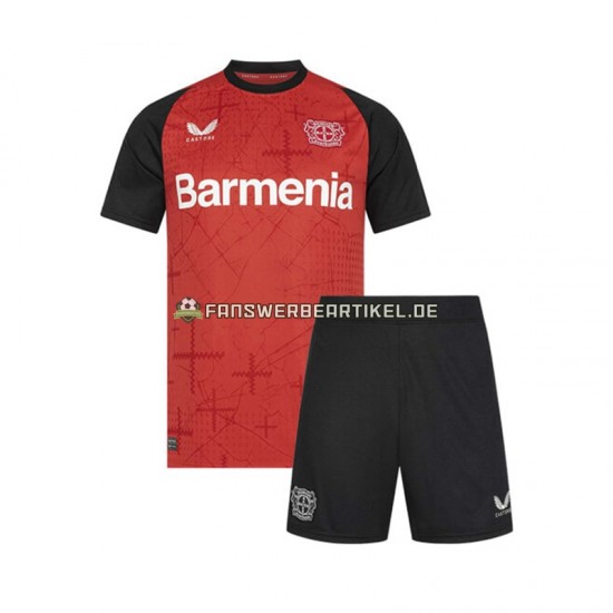 Trikot Bayer 04 Leverkusen Kinder Heimausrüstung 2024-2025 Kurzarm