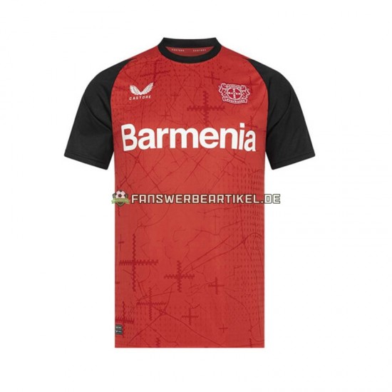 Trikot Bayer 04 Leverkusen Herren Heimausrüstung 2024-2025 Kurzarm