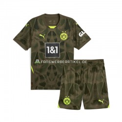 Torwart Trikot Borussia Dortmund Kinder Heimausrüstung 2024-2025 Kurzarm