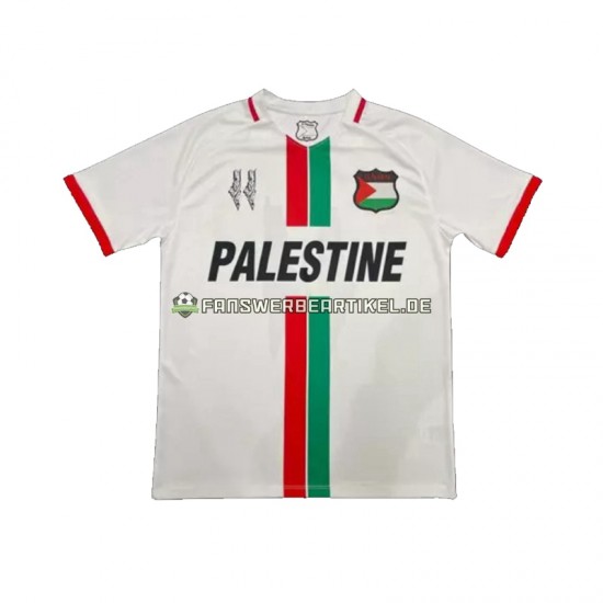 Center Stripre Trikot Club Deportivo Palestino Herren Auswärtsausrüstung 2024-2025 Kurzarm