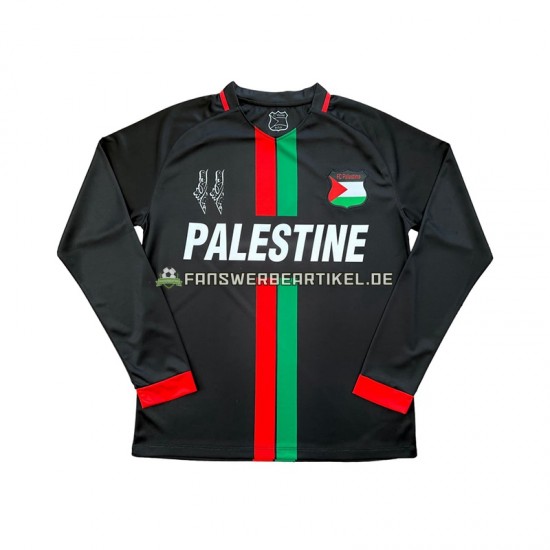 Center Stripre Trikot Club Deportivo Palestino Herren Heimausrüstung 2024-2025 Langarm