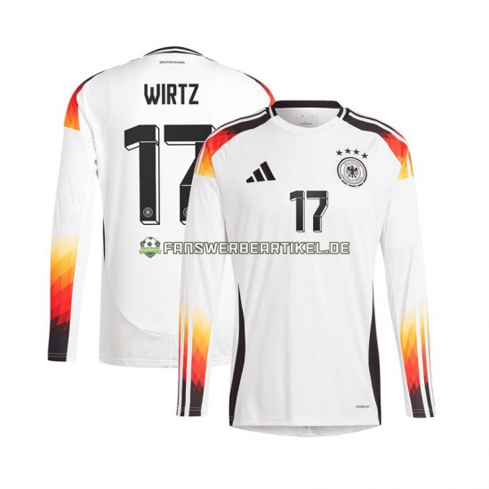 Florian Wirtz 17 Trikot Deutschland Herren Heimausrüstung Euro 2024 Langarm