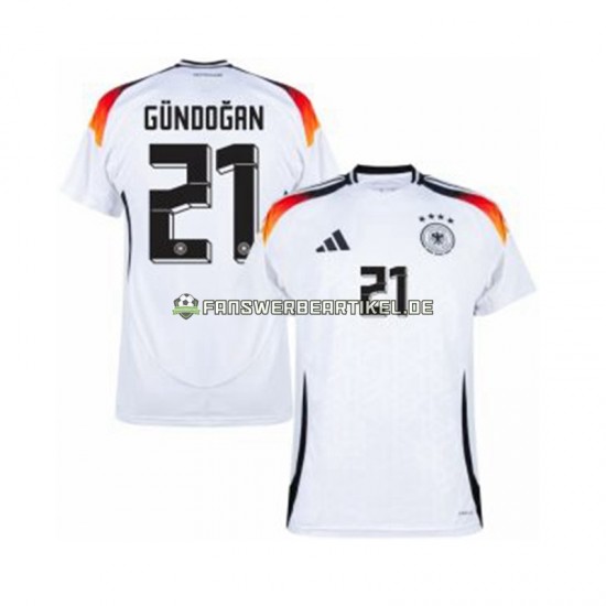 Ilkay Gundogan 21 Trikot Deutschland Herren Heimausrüstung Euro 2024 Kurzarm