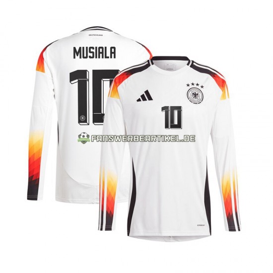 Jamal Musiala 10 Trikot Deutschland Herren Heimausrüstung Euro 2024 Langarm