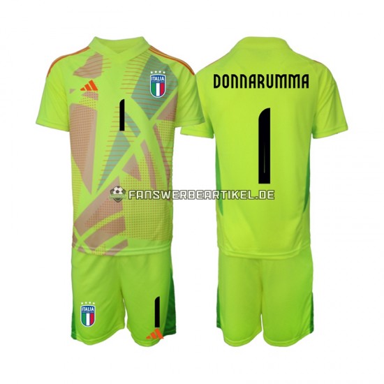 Donnarumma 1 Torwart Trikot Italien Kinder Heimausrüstung Euro 2024 Kurzarm