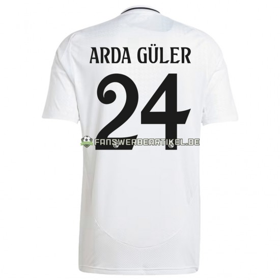 ARDA GULER 24 Trikot Real Madrid Herren Heimausrüstung 2024-2025 Kurzarm