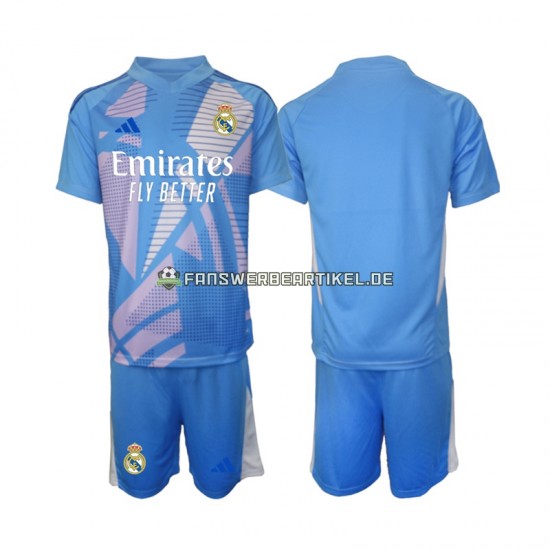 Torwart Trikot Real Madrid Kinder Heimausrüstung 2024-2025 Kurzarm