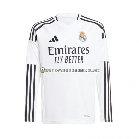 Trikot Real Madrid Herren Heimausrüstung Weiß 2024-2025 Langarm