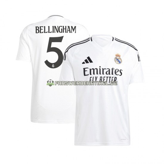 Jude Bellingham 5 Trikot Real Madrid Herren Heimausrüstung 2024-2025 Kurzarm