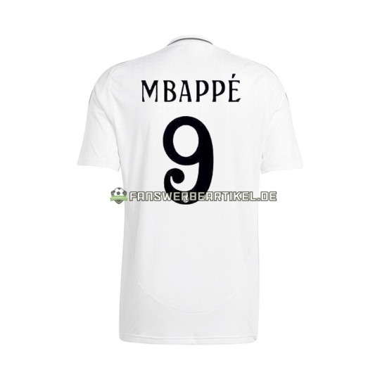 Kylian Mbappe 9 Trikot Real Madrid Herren Heimausrüstung 2024-2025 Kurzarm