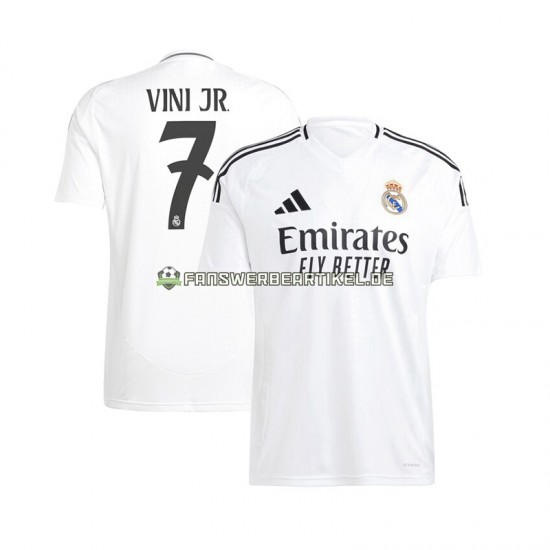 Vinicius Junior 7 Trikot Real Madrid Herren Heimausrüstung 2024-2025 Kurzarm